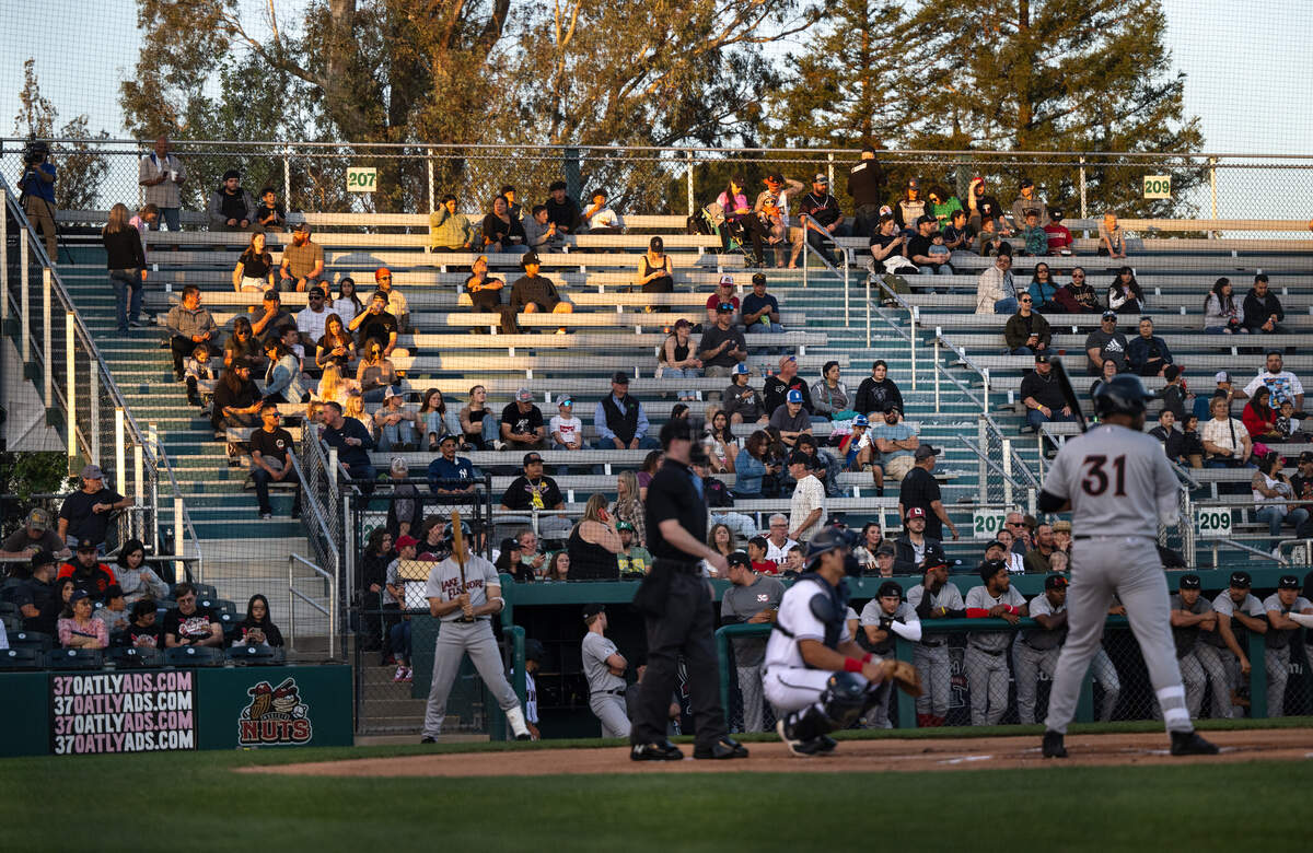 Modesto Nuts season home opening game with Lake Elsinore at John Thurman Field in Modesto, Calif., Tuesday, April 9, 2024.