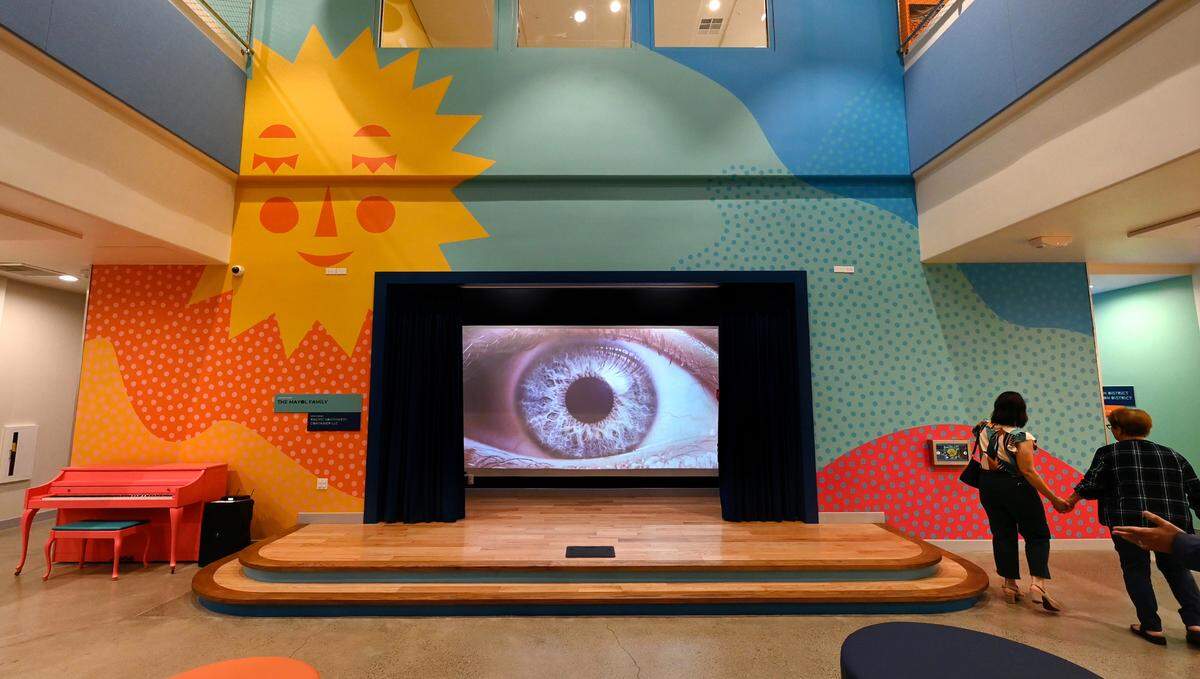 Tall tales stage at the Modesto Children’s Museum in Modesto, Calif., Thursday, Sept. 28, 2023.