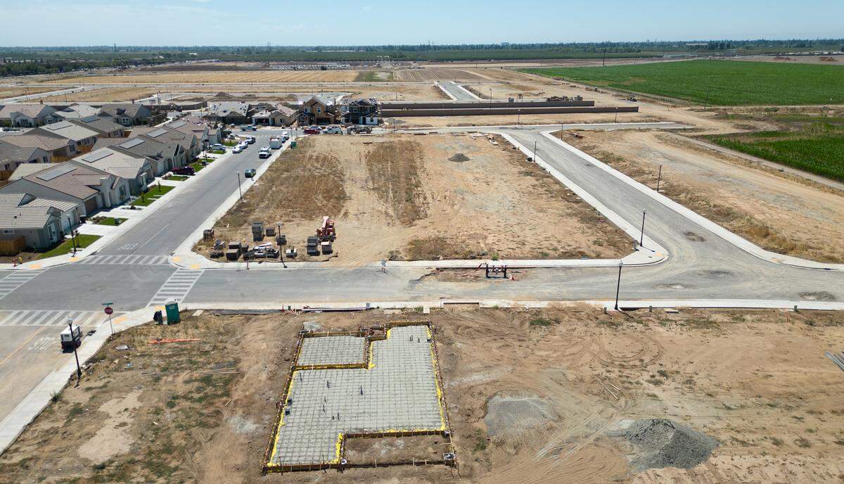 Crossroads West housing development in Riverbank, Calif., Wednesday, August 16, 2023.