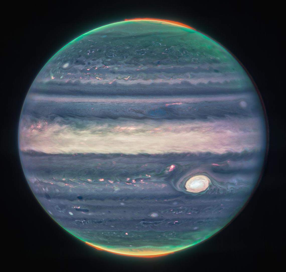 Modesto’s Judy Schmidt spent eight hours over two days refining NASA data to produce this stunning image of Jupiter.
