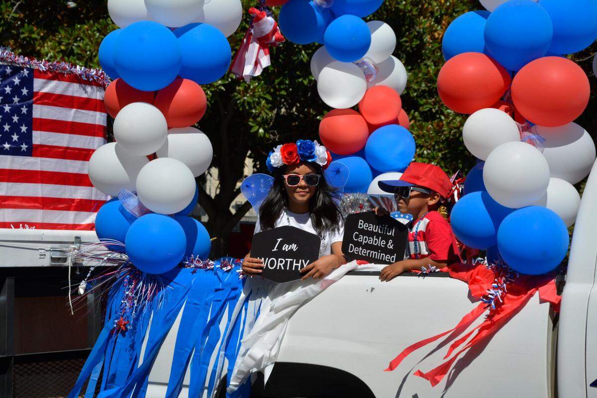 Participants ride in the 2021 Modesto Independence Day Parade.
