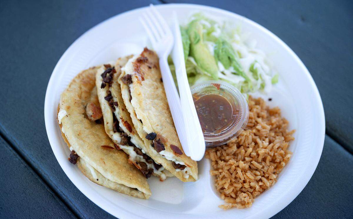 Doratitas from El Mexicano at Paradise Plaza food truck park on I Street in Modesto, Tuesday, Jan. 14, 2025.