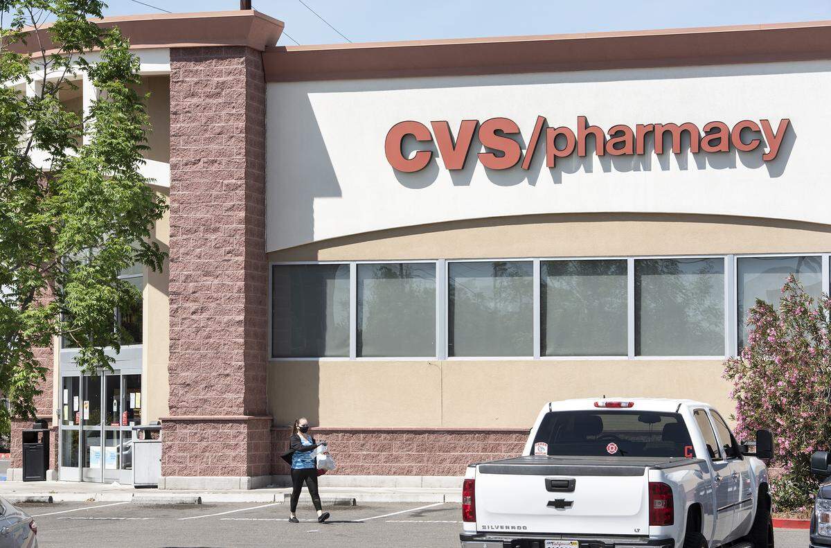 CVS pharmacy in Ceres, Calif., on Saturday, May 2, 2020.