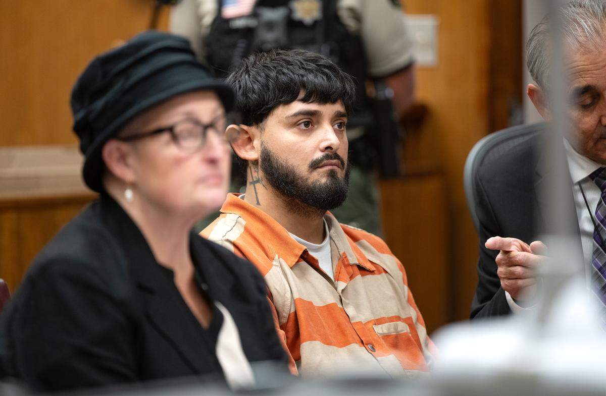 Joaquin Escoto pleaded not guilty to murder charges during an arraignment in Stanislaus Superior Court in Modesto on Monday, June 1, 2026. 