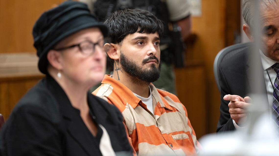 Modesto triple-murder suspect pleads not guilty as grieving family packs courtroom