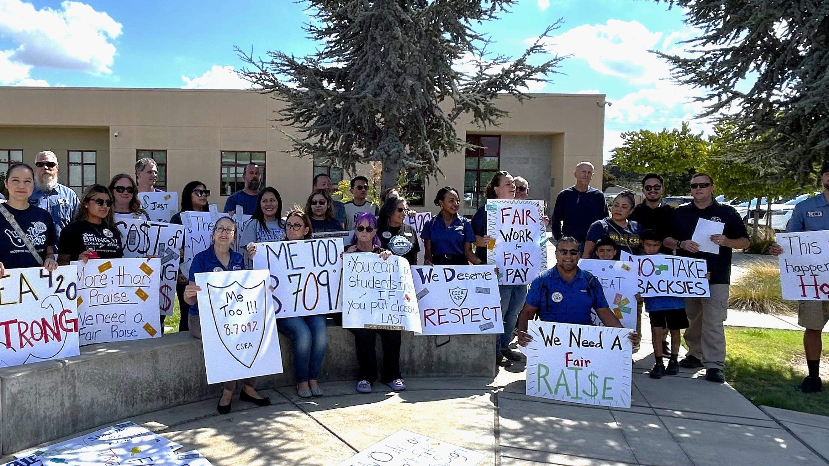 Staff at MJC, Columbia were offered 3% salary adjustment. Faculty got almost 9%