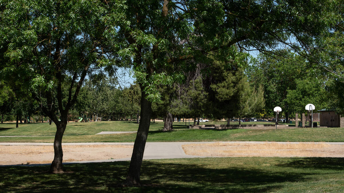Site of proposed skate park at East La Loma Park in Modesto, Calif., on Friday, May 7, 2021.