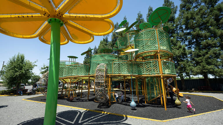 Swing, climb, maybe have pie, too. Check out Stanislaus business’ unique play park