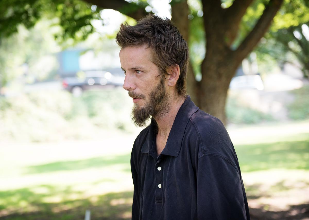 Nick Smith says who currently stays at the Modesto Gospel Mission at night, says he likes the idea of a county run low-barrier shelter at its Scenic Drive government center. Photographed at Kewin Park in Modesto, Calif., Thursday, August 9, 2018. 