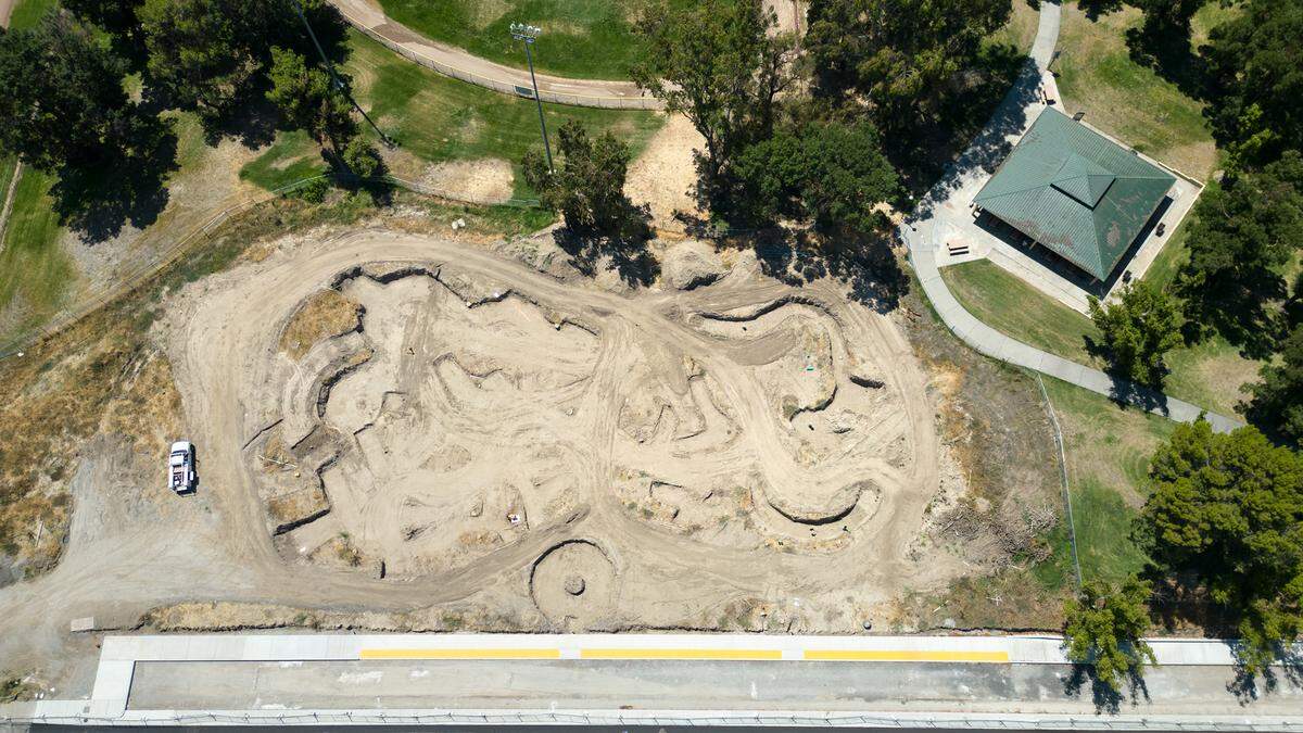 Preliminary construction has started on the Awesome Spot playground at Beyer Community Park in Modesto, Calif., Friday, August 4, 2023.