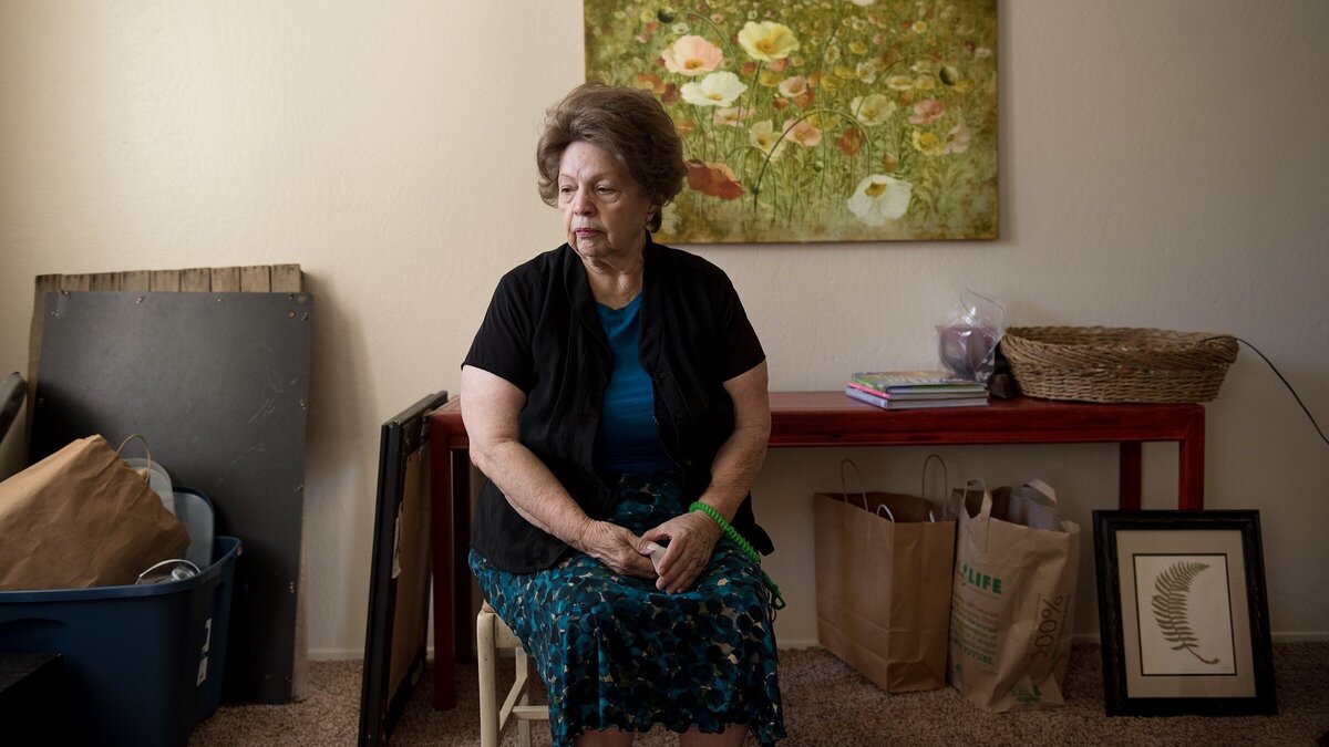 Neftely "Lee" Kennedy, 86, has been selling her possessions in preparation to move from the Spring Glen Apartments after she was given a steep rent increase on her one-bedroom apartment on Scenic Drive in Modesto, Calif., Thursday, June 28, 2018.