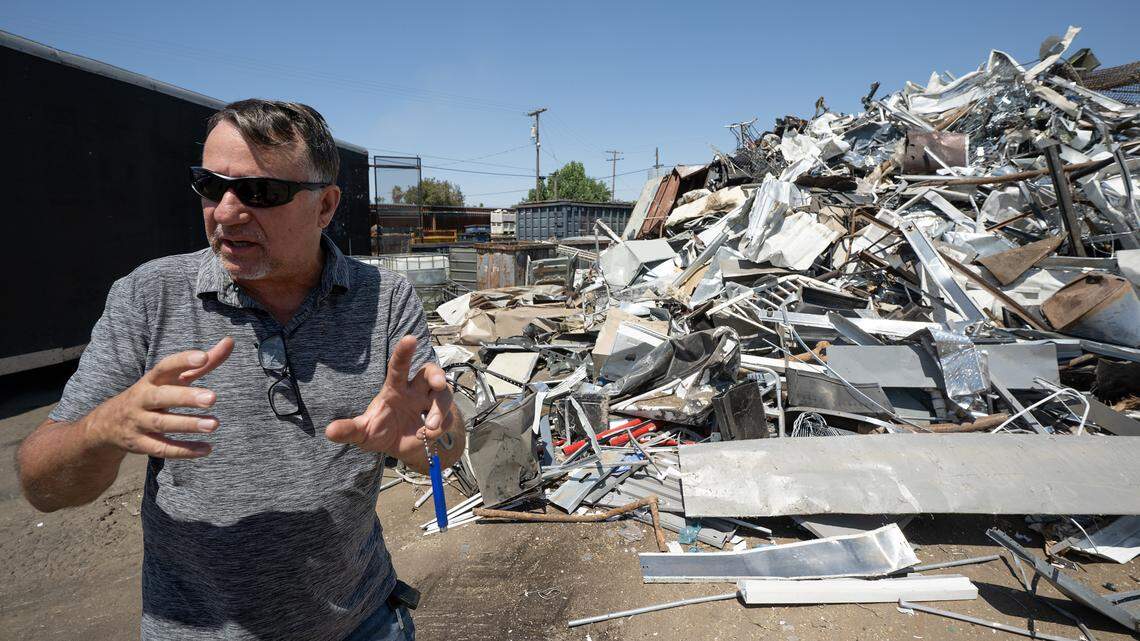 Steven Slater, environmental health and safety compliance officer at Universal Service Recycling in Modesto, Wednesday, June 25, 2025.