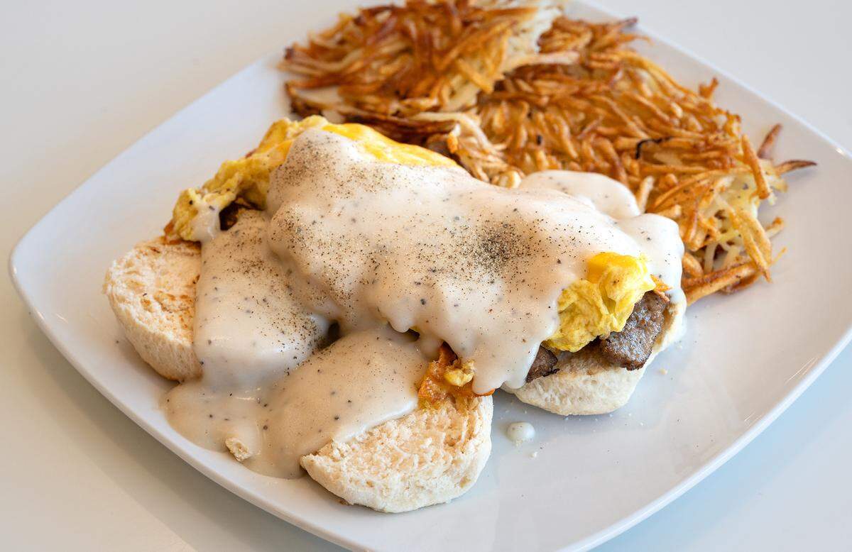 Breakfast sliders at Latif’s restaurant in Turlock, Calif., Tuesday, August 29, 2023.