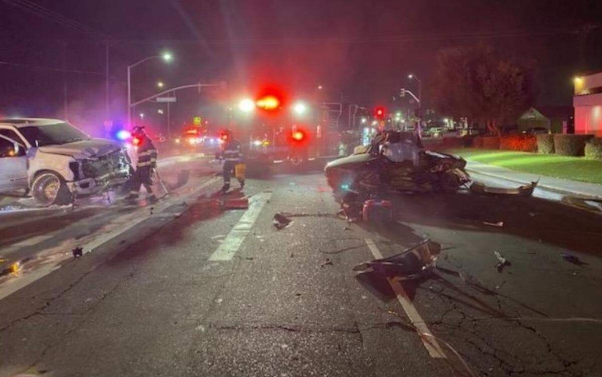 Two 19-year-old men were killed and a woman was arrested on suspicion of DUI and murder in a crash Saturday night, Dec. 11, 2021, in Ceres, CA, according to the Police Department.