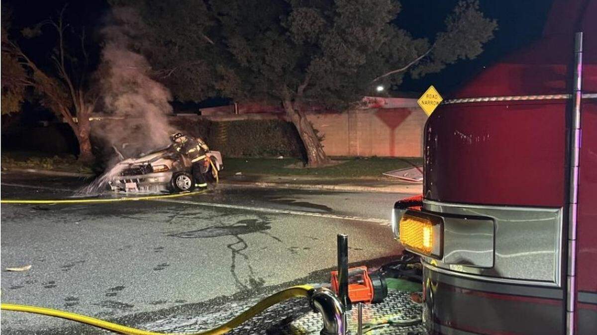 One person suffered critical injuries in a single-vehicle crash on Briggsmore Avenue in east Modesto on Monday night, Feb. 10, 2024.