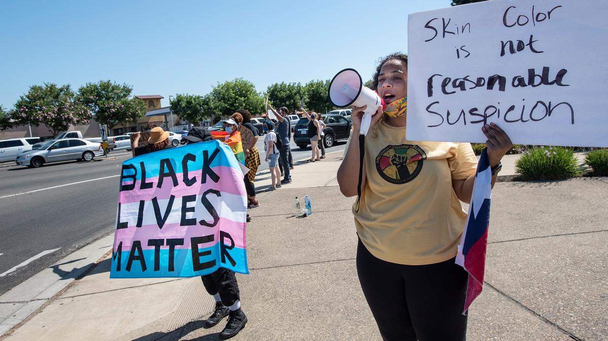 Black Lives Matter in Turlock, Calif., in June 2020.