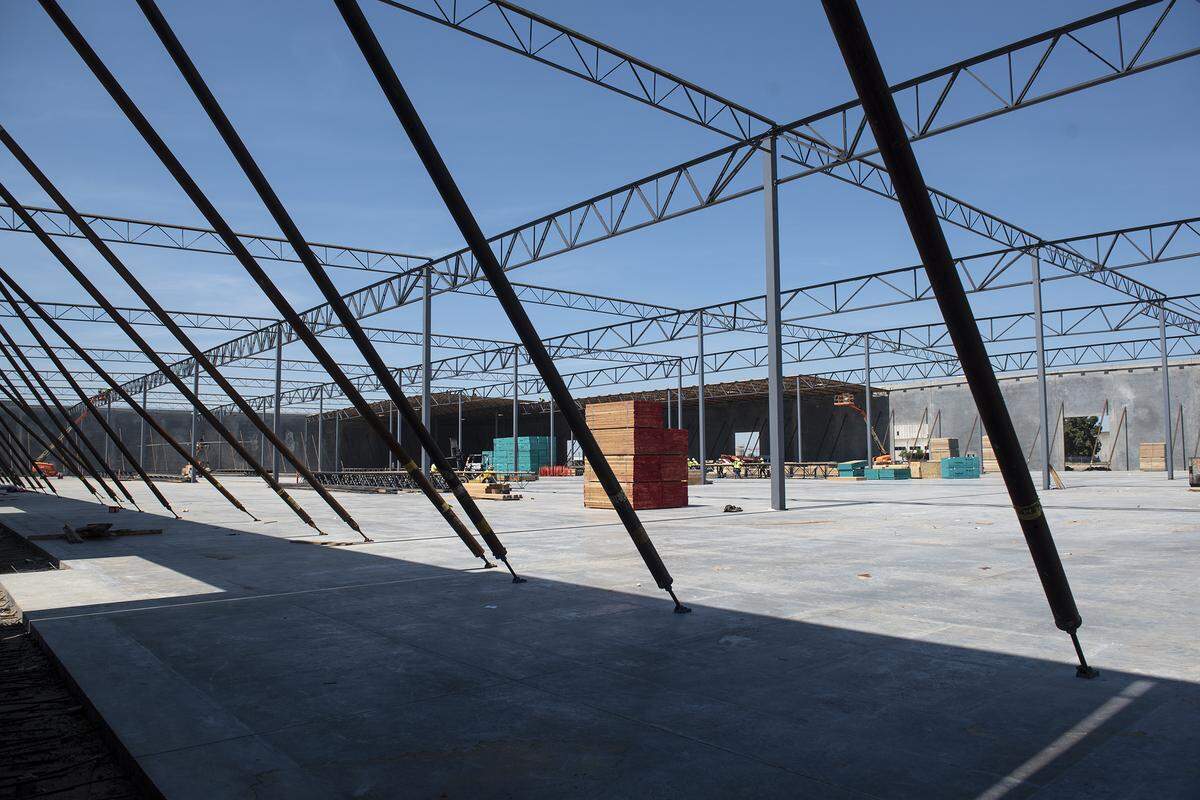 Future site of Entekra in Modesto, Calif., Thursday, April 19, 2019.