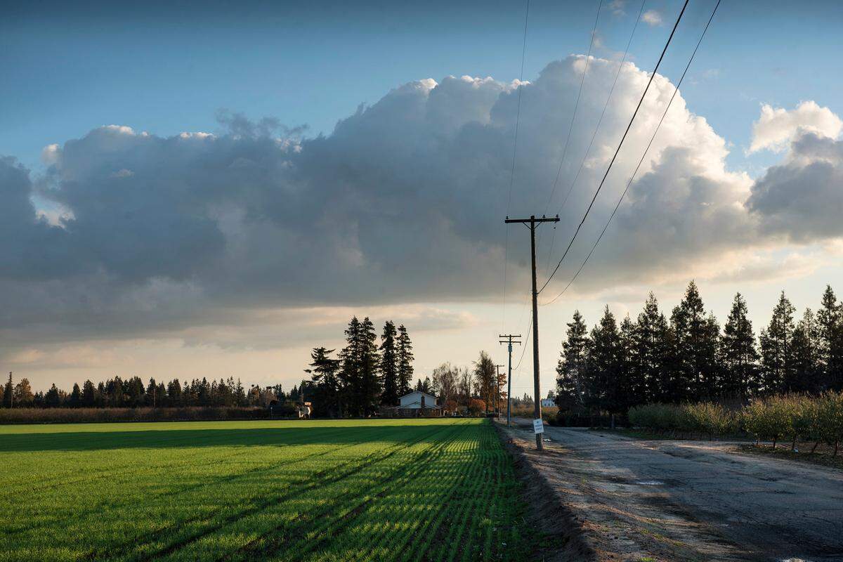 Clouds pass through Modesto, Calif., on Thursday, Dec. 9, 2021.