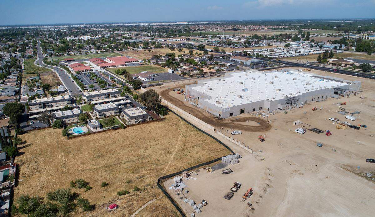 A new Walmart Supercenter is underconstruction on Service and Mitchell Roads in Ceres, Calif., on Wednesday, April 21, 2021.