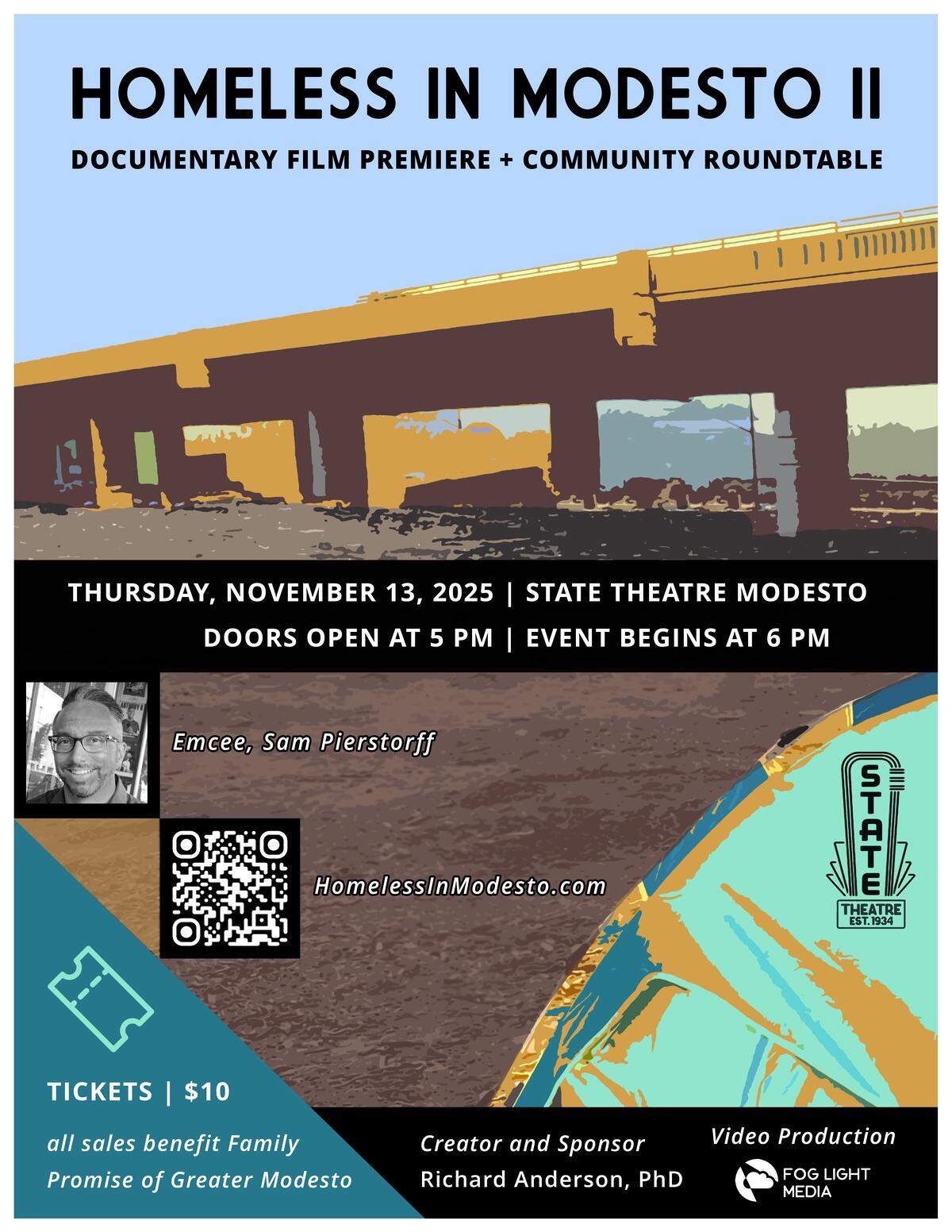 The sequel to “Homeless in Modesto” from 2018 will premiere at the State Theatre on Nov. 13, 2025.