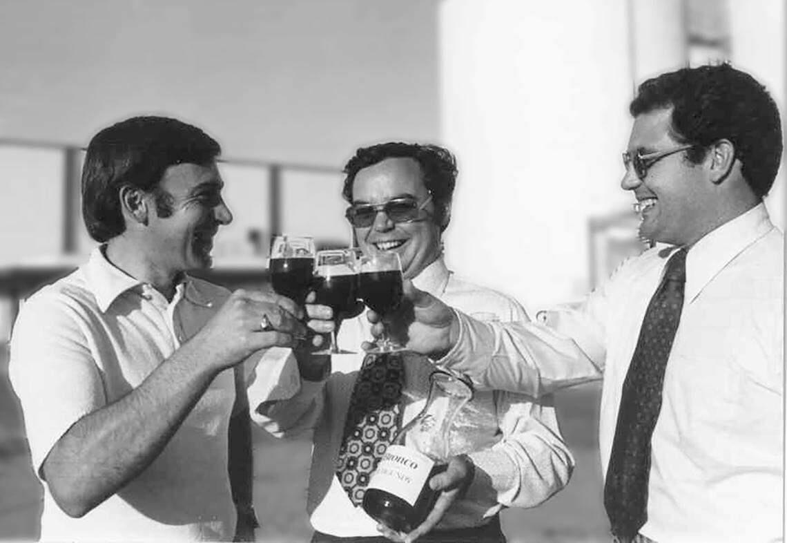 Brothers, left to right, John, Fred and Joseph Franzia.