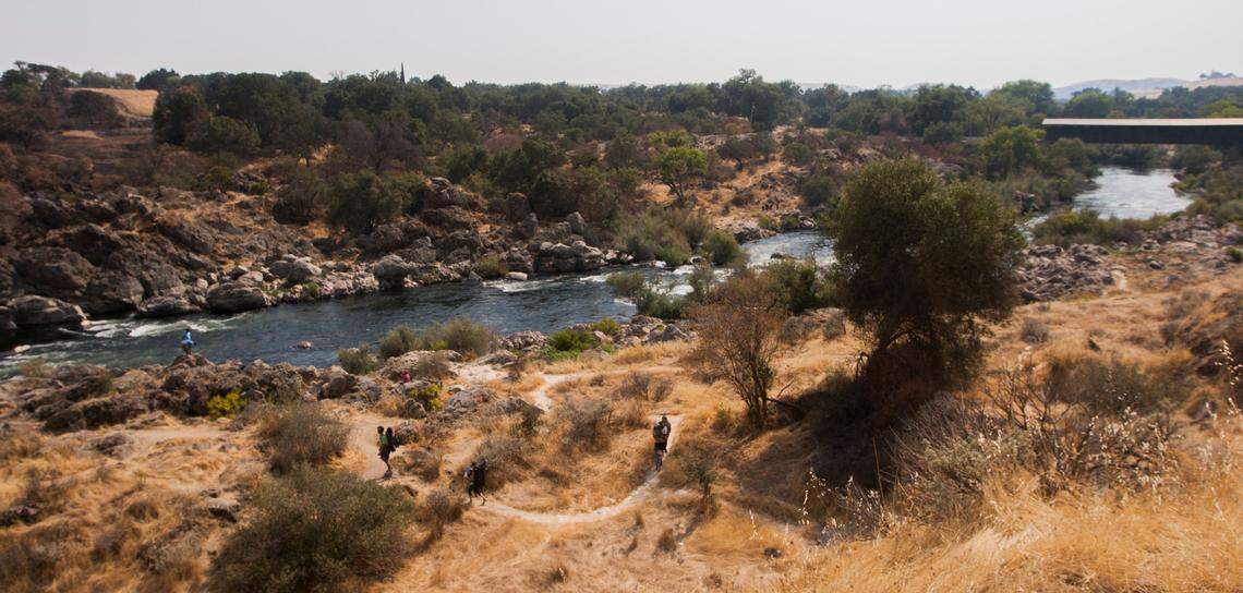 The historic Knights Ferry covered bridge shown Sunday, Aug. 20th 2017.