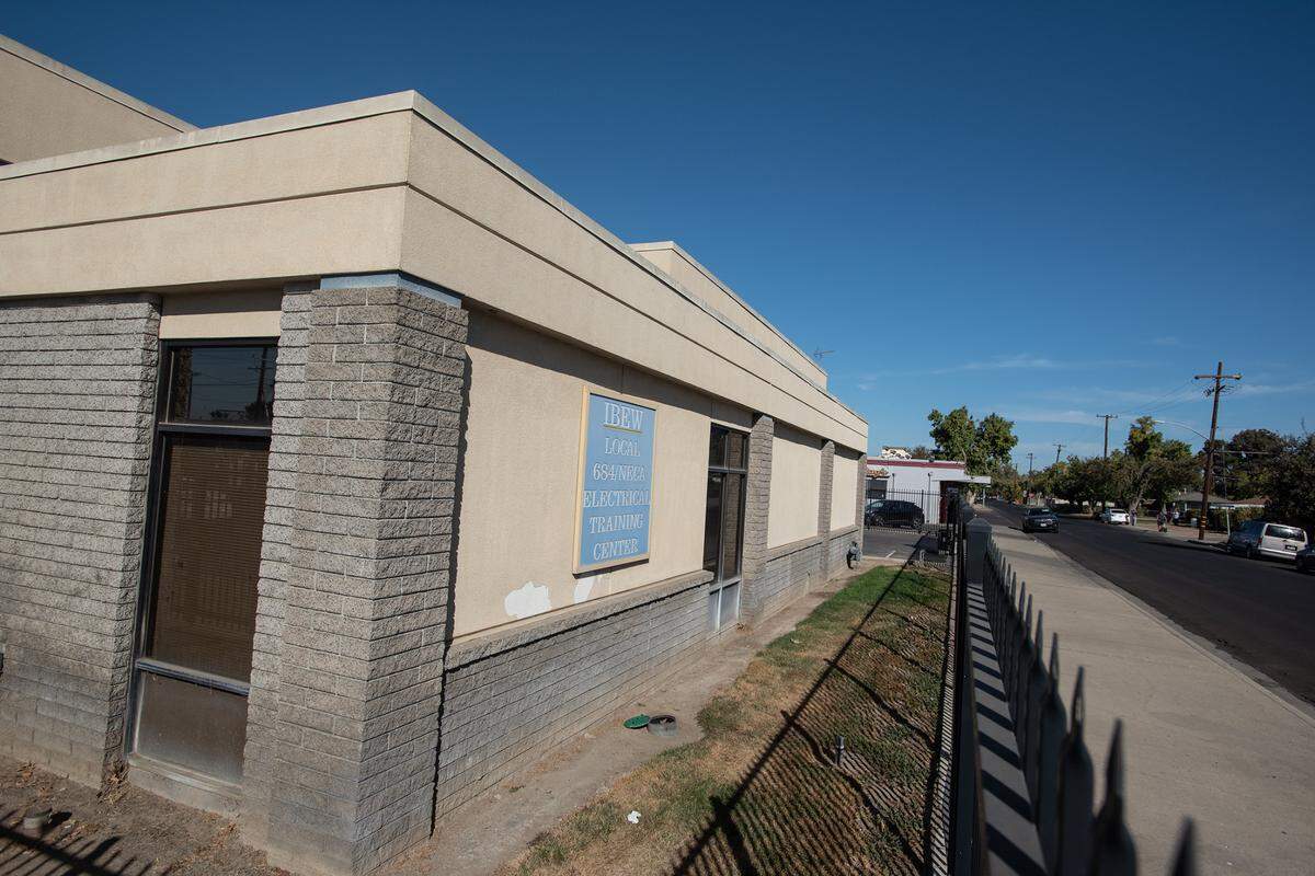 International Brotherhood of Electrical Workers training center on Phoenix Avenue at Yosemite Boulevard in Modesto, Calif., Thursday, Oct. 27, 2022.