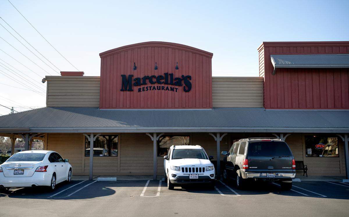 Marcella’s Mexican restaurant at Frontier Town Shopping Center in Modesto, Monday, Jan. 13, 2025.