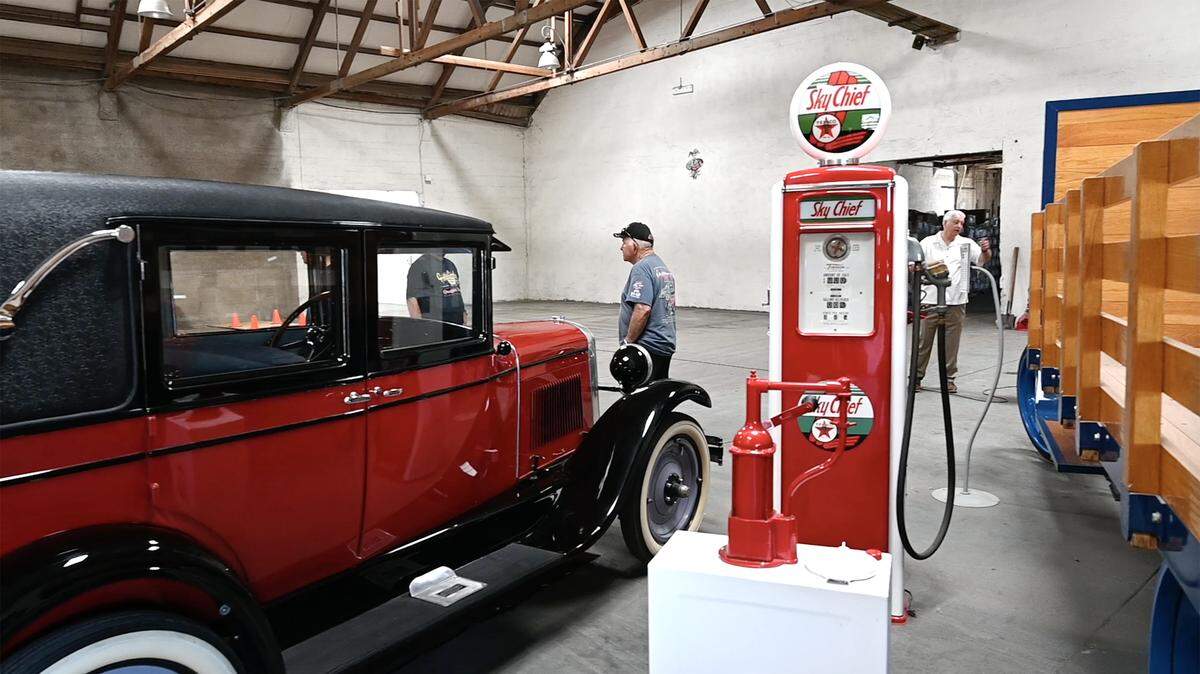 The Graffiti USA Classic Car Museum on June 1, 2021, in Modesto, Calif. The city has allocated some of its federal pandemic relief funds to the museum and other nonprofits.