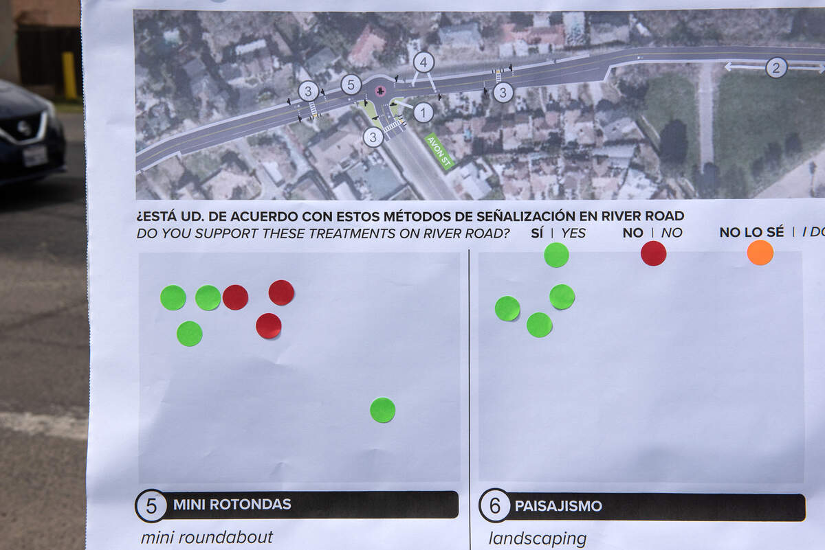 Traffic planners held a pop-up meeting to gain input from residents to help refine street design concepts in the Bystrom area of unincorporated south Modesto, Calif., on Friday, August 5, 2022.