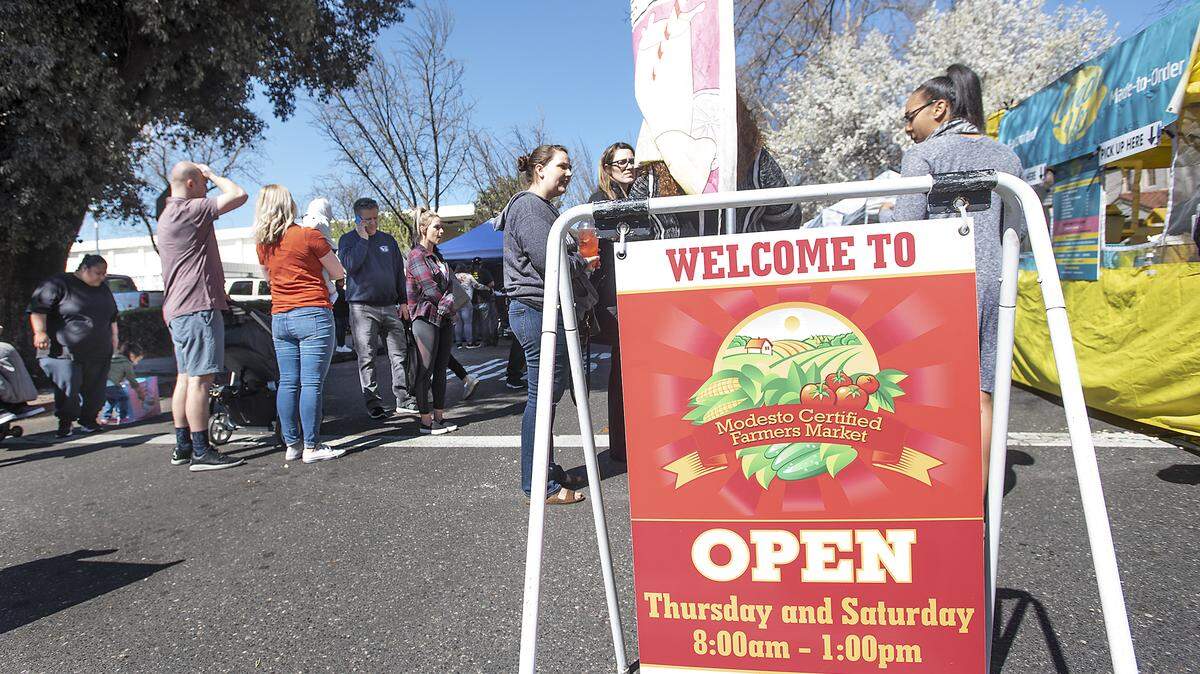 Modesto Certified Farmers Market in Modesto, Calif., Thursday, March 14, 2019.