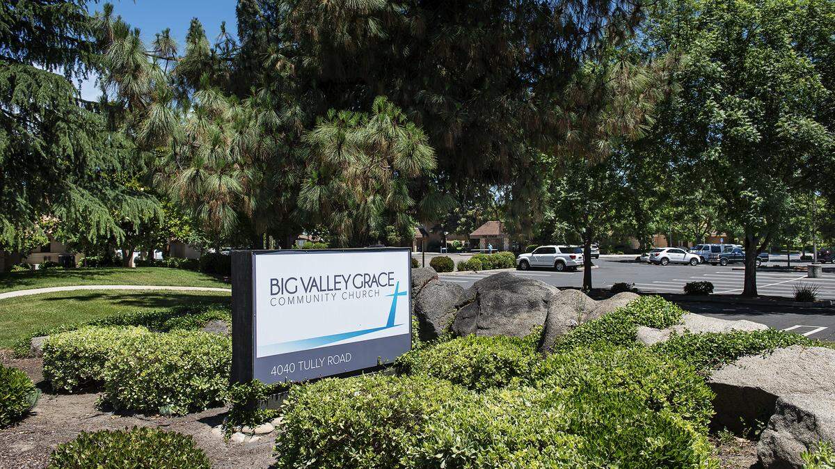 Big Valley Grace Community Church in Modesto, Calif., on Wednesday, May 27, 2020.