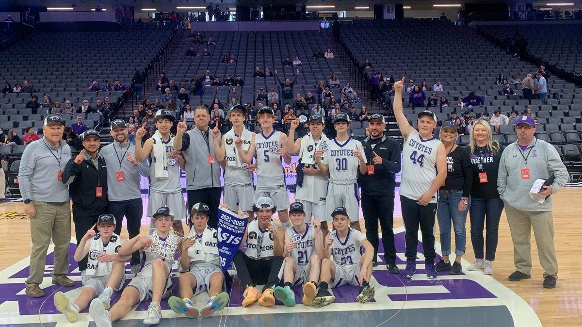 Denair High beat Bradshaw Christian 62-45 in the Sac-Joaquin Section Division V boys’ basketball championship at Golden 1 Center on Saturday, Feb. 26, 2022.