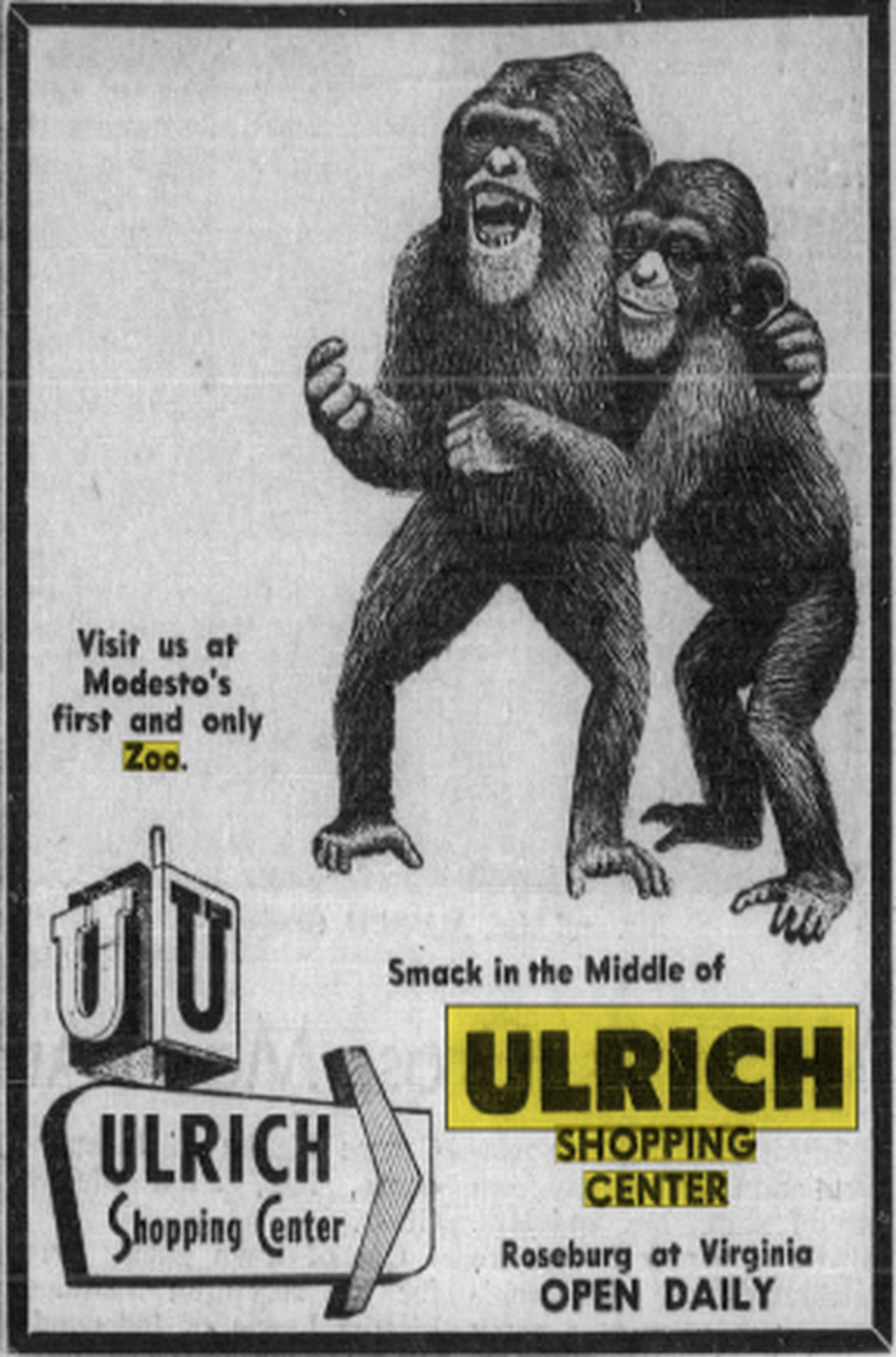 Clipping from The Modesto Bee, October 1962.