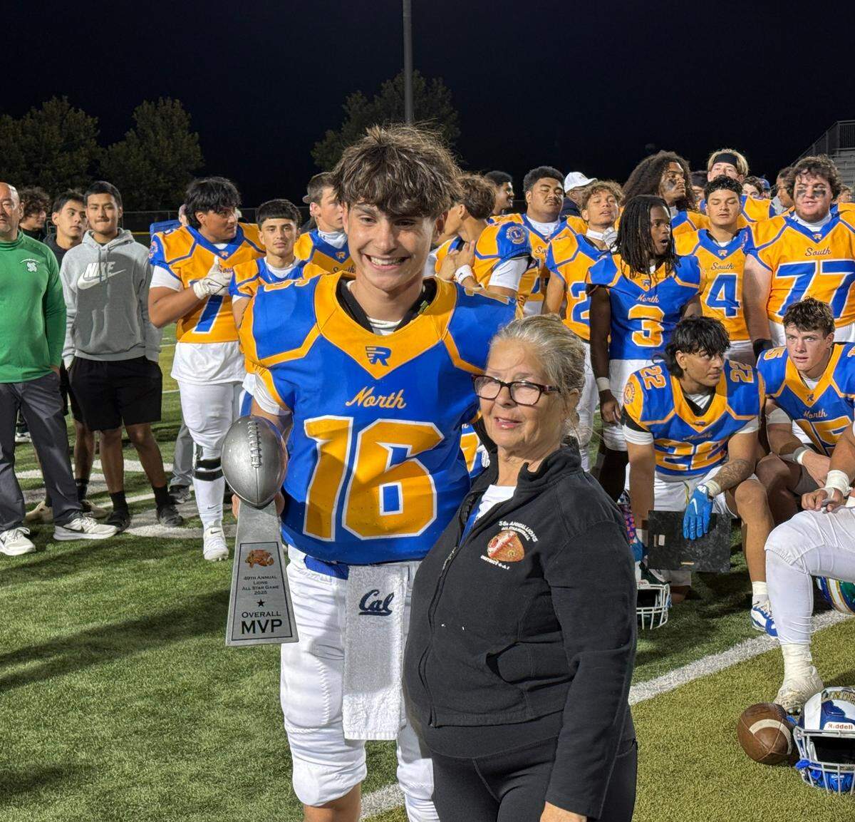 Sierra of Manteca quarterback Zak Willson took home MVP honors at the 49th Lions All-Star Football Game on Saturday, June 21, 2025 at Tracy High School. He threw for over 200 yards and had three touchdowns.