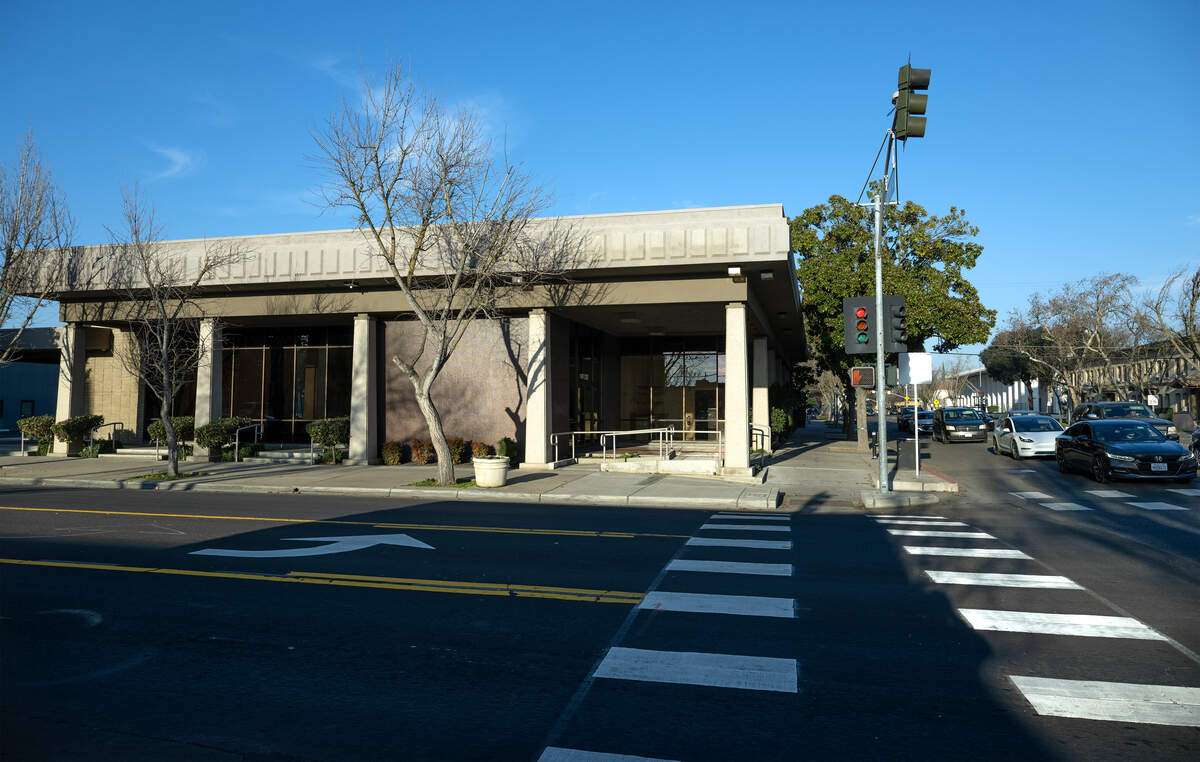 Vacant commercial building at 1407 I St. in downtown Modesto, Thursday, Jan. 22, 2026. The Stanislaus Council of Governments approved the purchase of a bank building 15 months ago to house its new headquarters.
