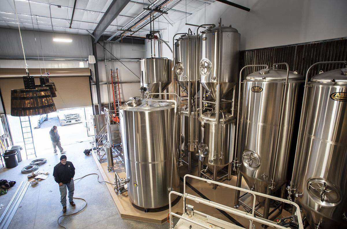 Owners Josh Malcom, Joe Novotny, and Dan Wood are opening a new brewery called Dying Breed Brewing in Oakdale. Photographed in Oakdale, Calif., on Tuesday, Feb. 4, 2020.