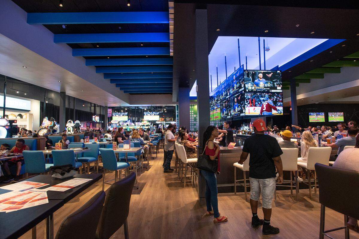 Dave & Buster’s entertainment center and restaurant at Vintage Faire Mall in Modesto, Calif., on Thursday, June 2, 2022.