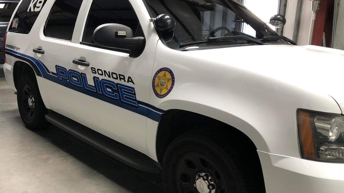 A Sonora Police Department K9 vehicle.