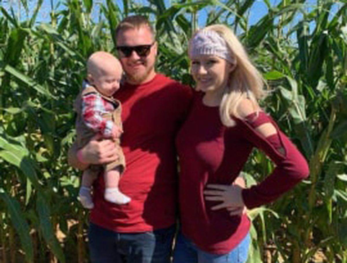 Dallas and Isabel Vincent are pictured with their son Porter. Dallas was visiting California with a friend when they were shot in Turlock on Monday June 3, 2019.