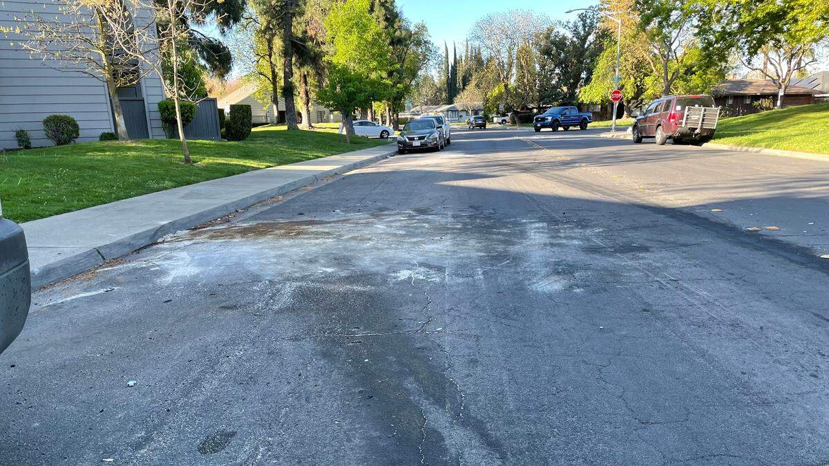 Sherwood Avenue, north of Rumble Road, where police found a shooting victim following reports of a crash.