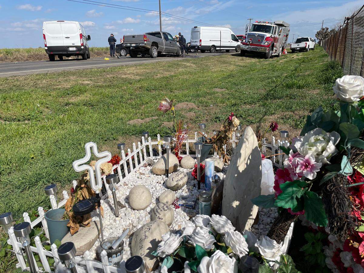 The crash Monday afternoon, March 8, 2021, that killed two Patterson men was at the same spot where Modesto resident Armando Vega was killed in a collision in June.