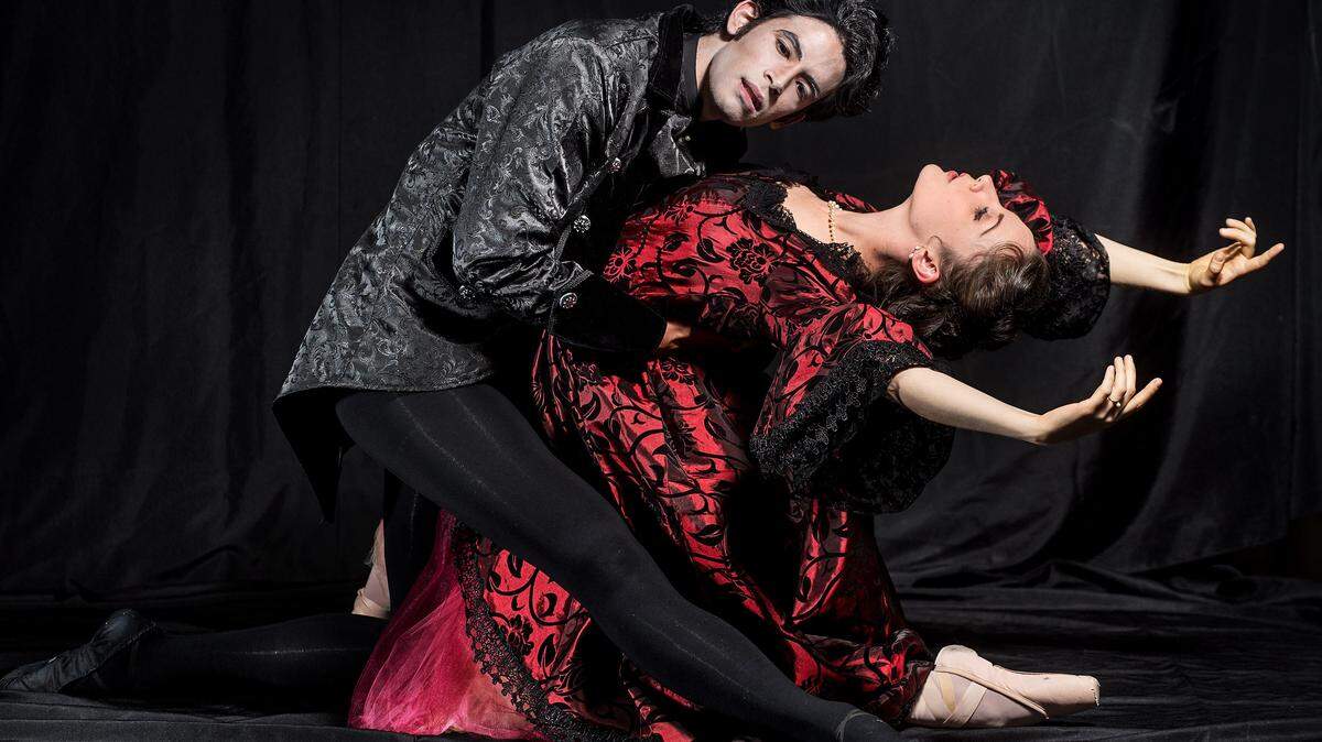 Mario Labrador and Nicole Firpo are principal dancers in the Central West Ballet production of Dracula at Central West Ballet studio in Modesto, Calif., on Thursday, Sept. 27, 2018.