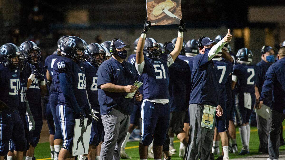 Downey High, seen here in a spring 2021 game against Enochs, hosts five teams for a scrimmage Friday night at 7.
