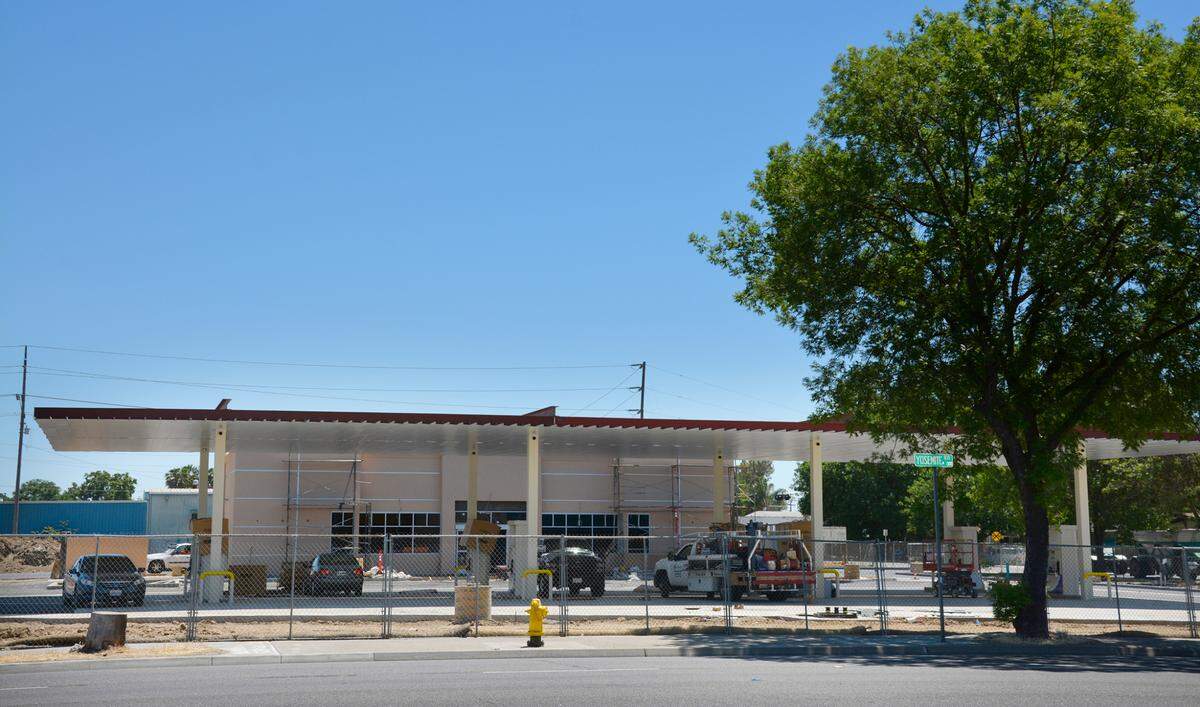 Arco gas station under construction on Yosemite Boulevard in Modesto, Calif. on June 3, 2021.