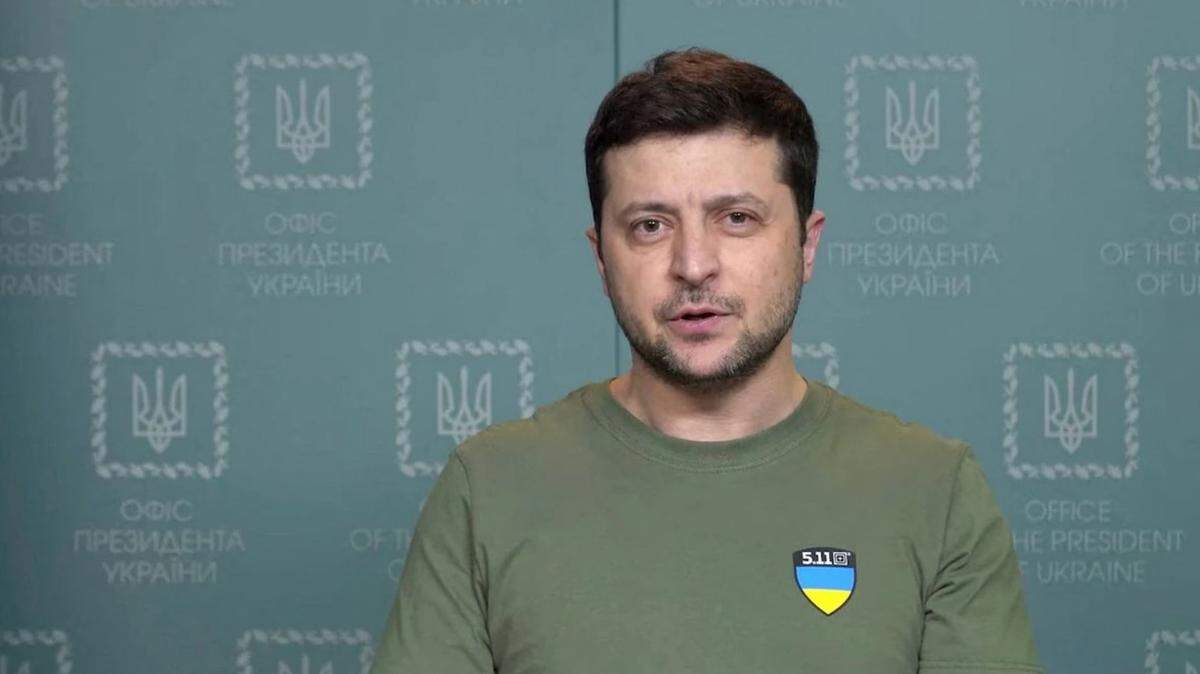 Ukrainian President Volodymyr Zelenskyy makes a statement in Kyiv, Ukraine, in this still image taken from a handout video released March 3, 2022.
