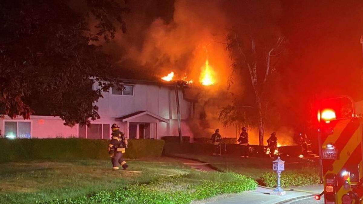 Two adults and two children escaped injury in a fire that badly damaged their home in the Del Rio neighborhood north of Modesto on Tuesday night, April 28, 2020.