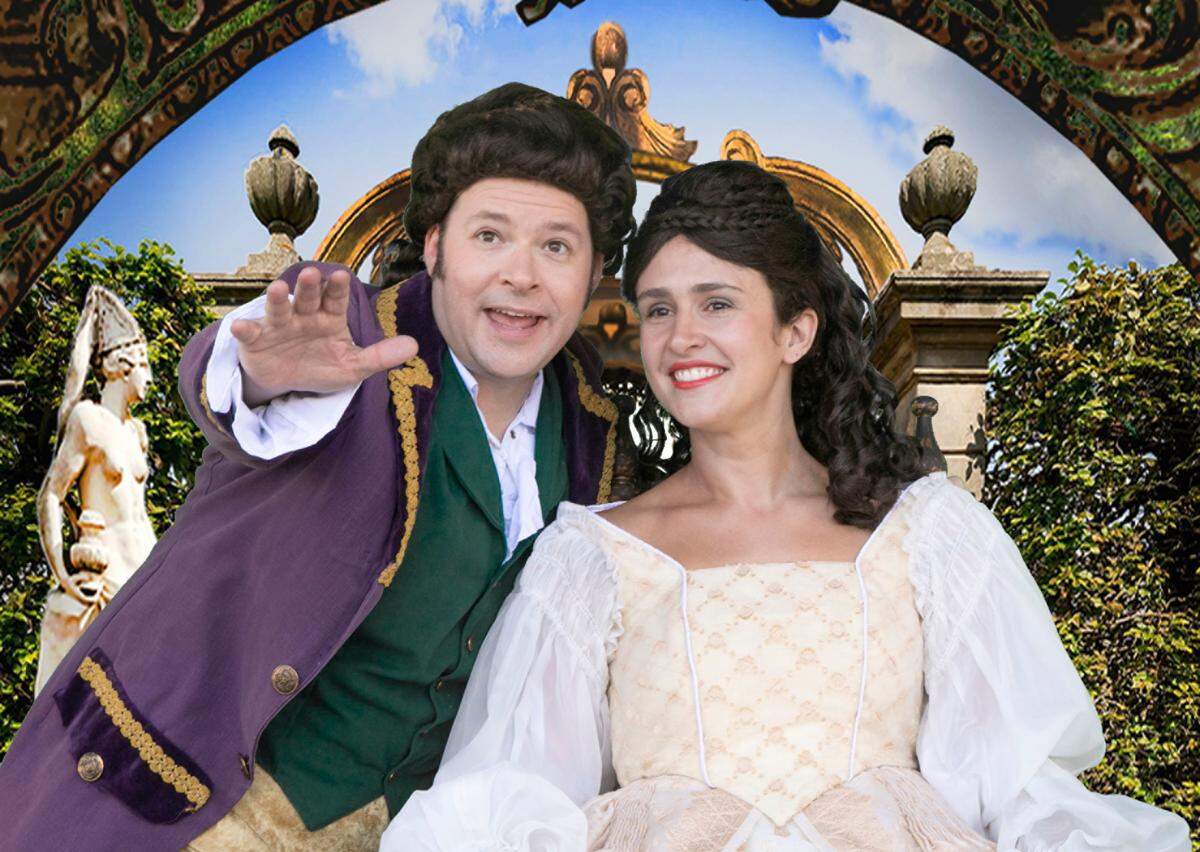 Devony Smith and Michael Desnoyers, star in Opera Modesto’s “Cinderella.”