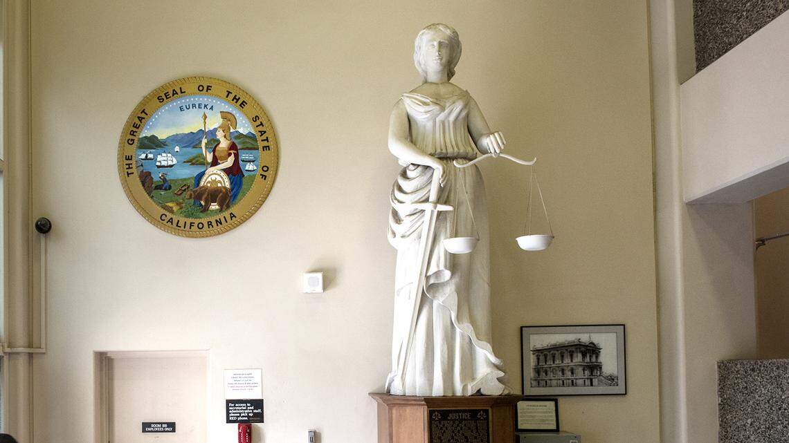 Stanislaus County Courthouse In Modesto, Calif., on Tuesday, March 17, 2020.