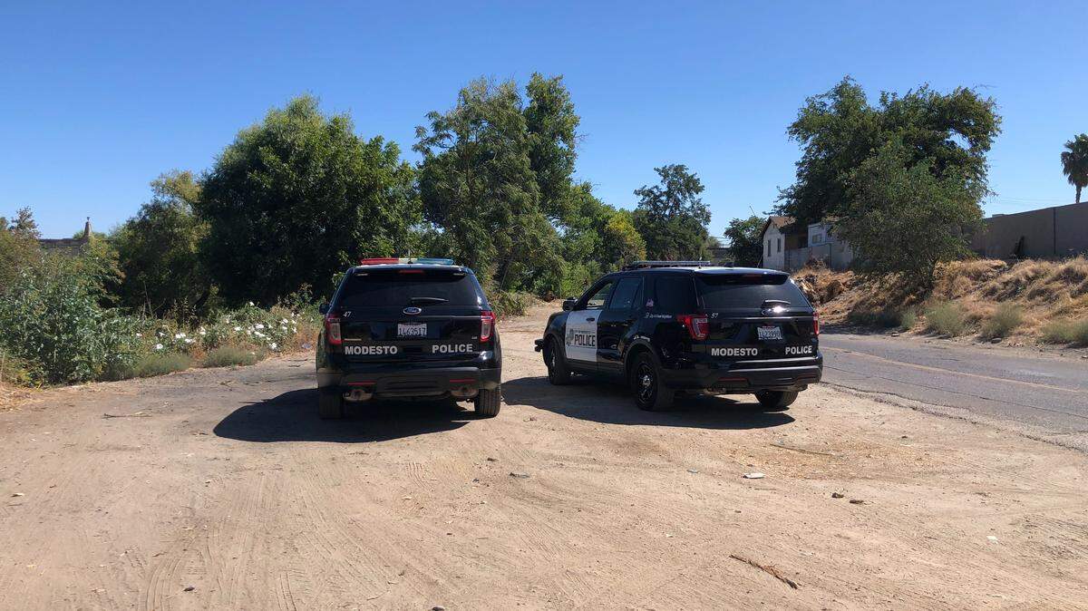 The Modesto, California Fire Department and police are searching the Tuolumne River after a man reportedly was seen calling for help in a strong current near the Modesto Outdoor Emergency Shelter.